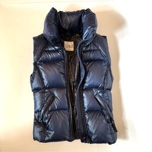 SAM Kids Shiny Marine Blue Quilted Puffer Vest